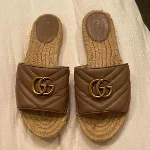 Gucci porcelain rose Nappa charlotte sandal